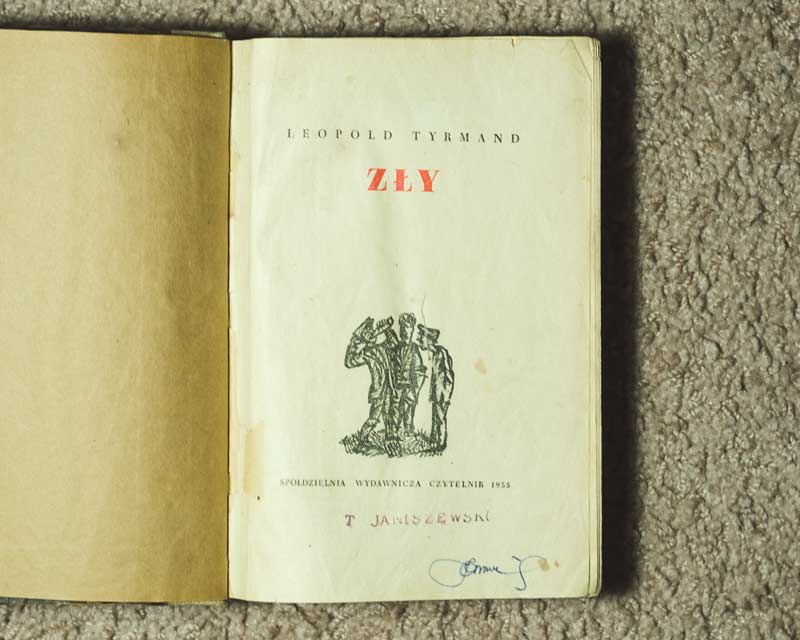 Pierwodruk Złego Leopolda Tyrmanda.