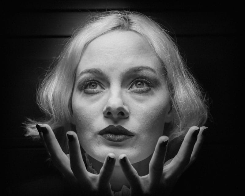 Adrianna Szymańska jako Marlene Dietrich.
